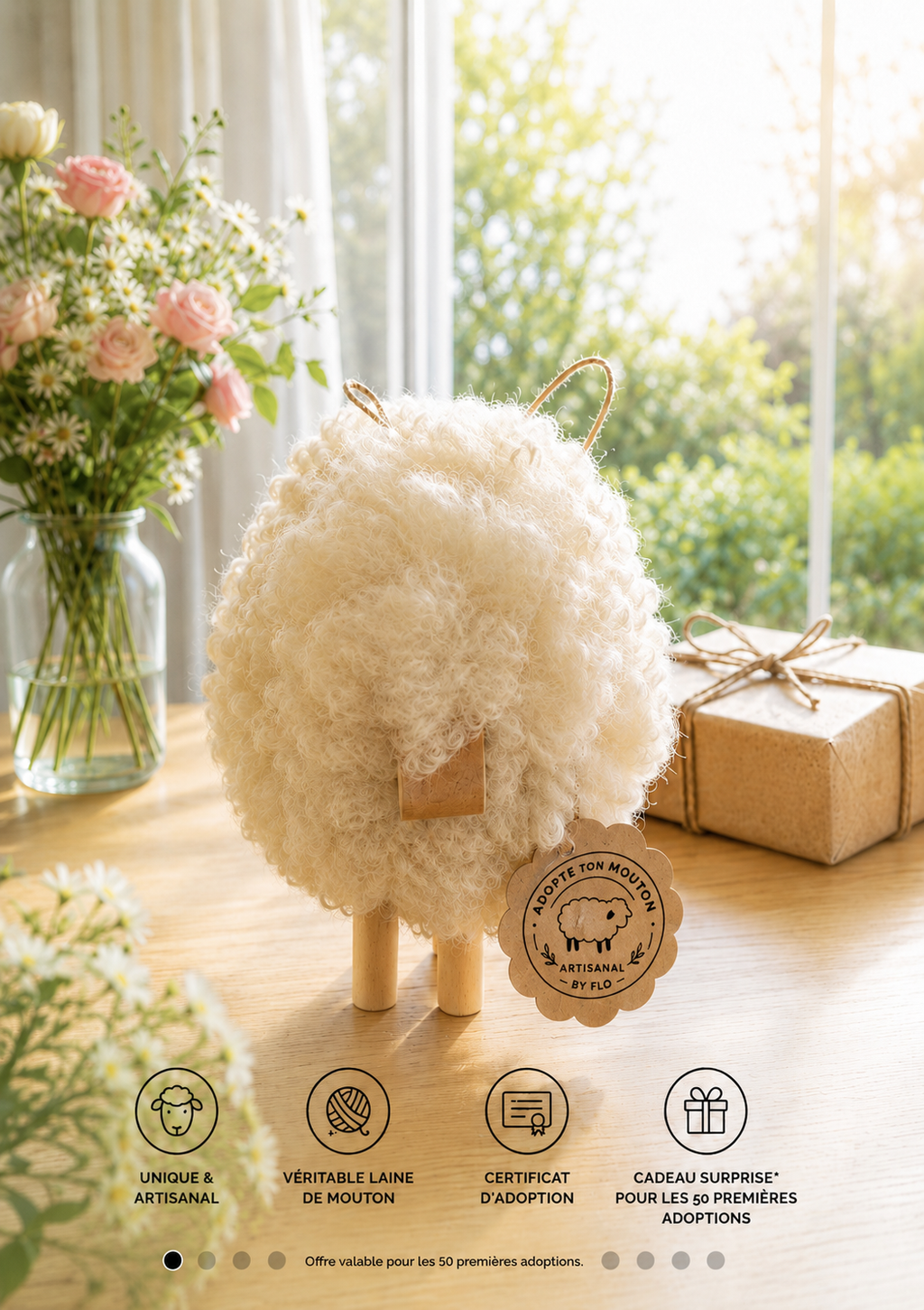 🐑 Adopte ton mouton – objet décoratif artisanal personnalisé