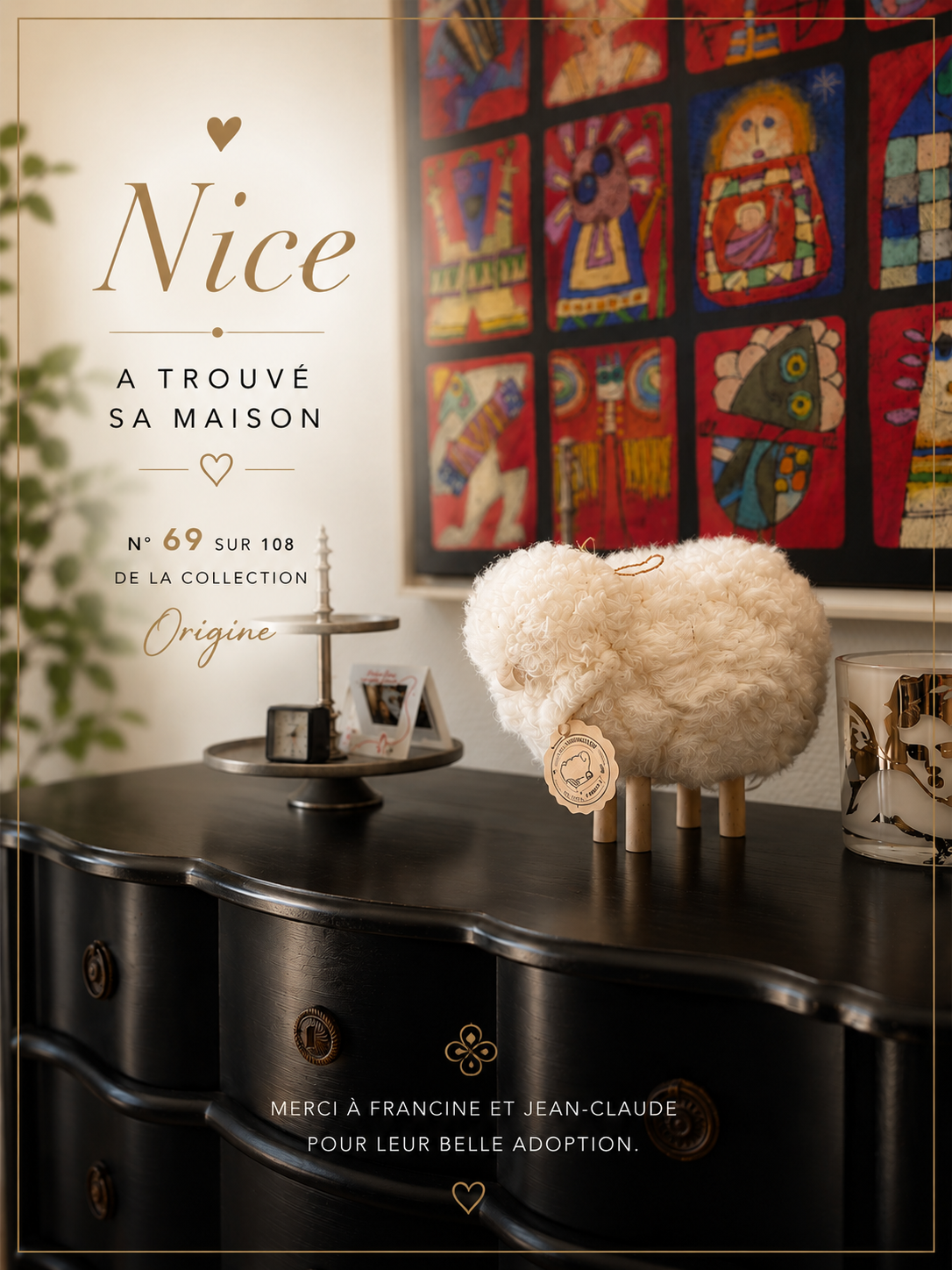 🐑 Adopte ton mouton – objet décoratif artisanal personnalisé